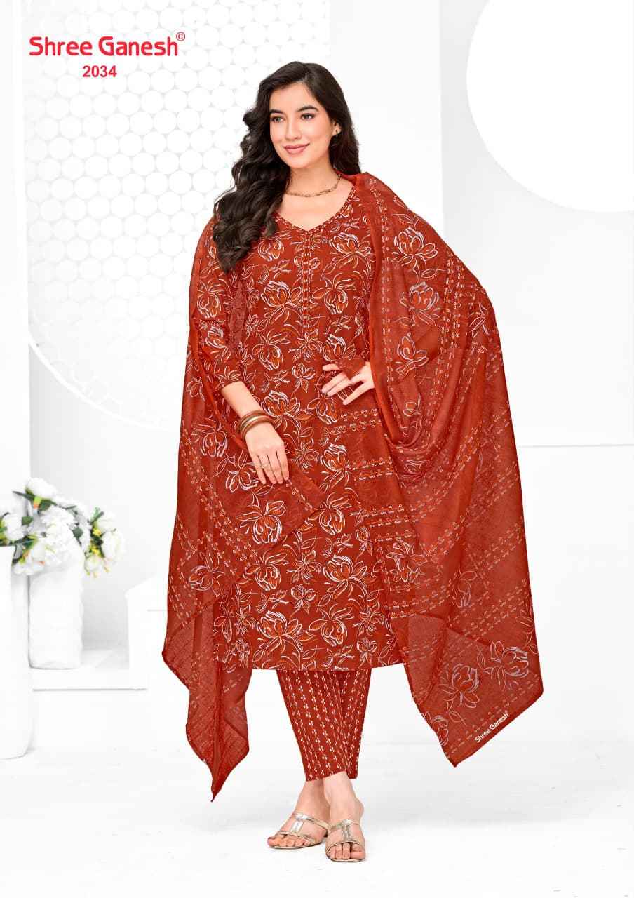 SHREE GANESH VAANI VOL-10 PURE COTTON PRINTED DRESS MATERIAL 
