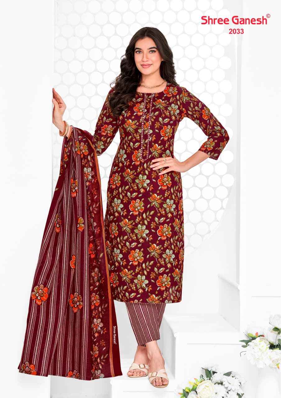SHREE GANESH VAANI VOL-10 PURE COTTON PRINTED DRESS MATERIAL 
