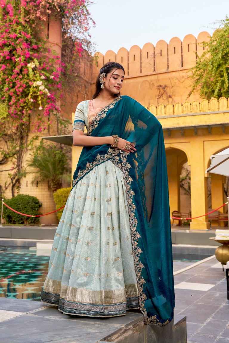 SLUB KOTA ZARI WEAVING PAITHANI LEHENGA CHOLI 