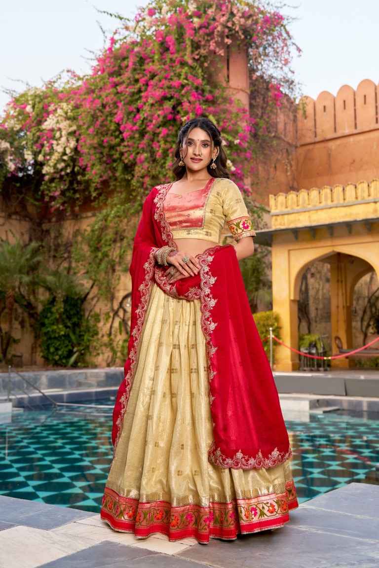 SLUB KOTA ZARI WEAVING PAITHANI LEHENGA CHOLI 