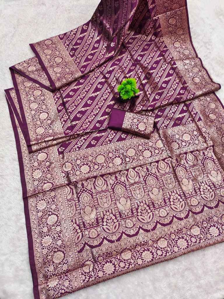SOFT BANARASI SILK ZARI WEAVING SAREE TWT1087