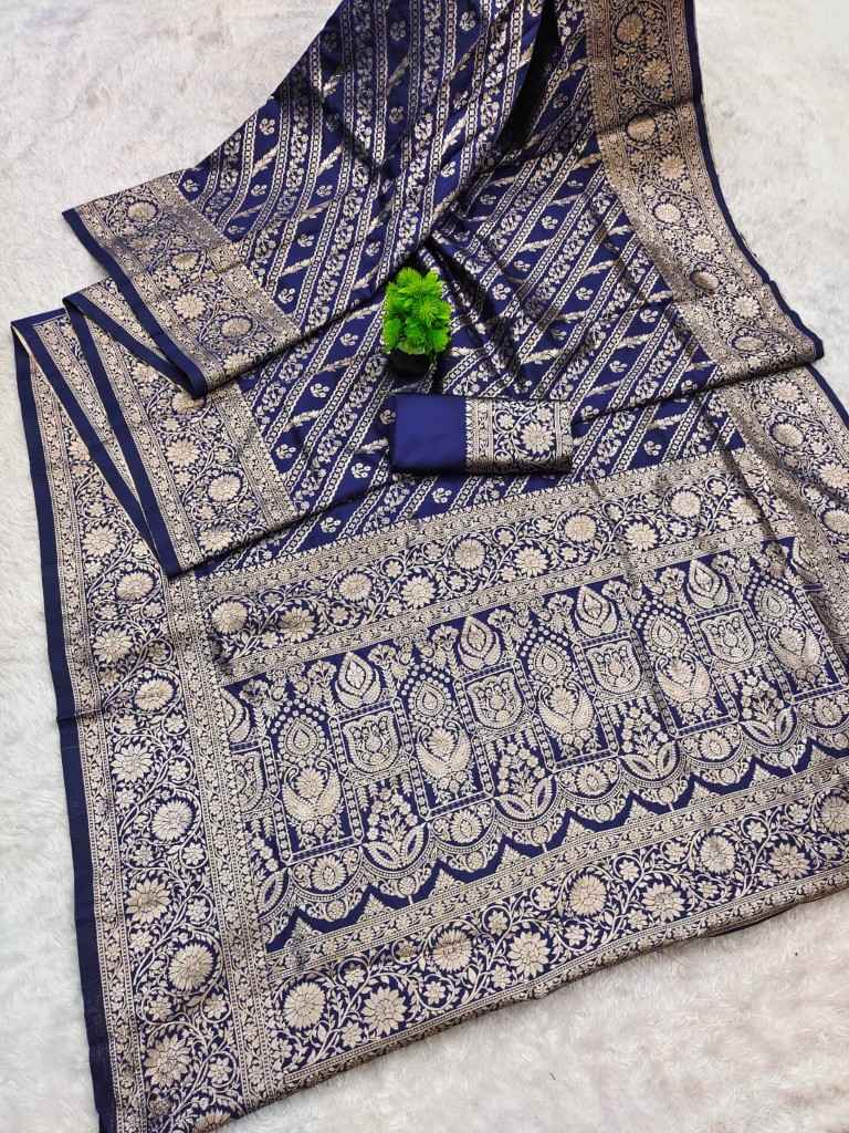 SOFT BANARASI SILK ZARI WEAVING SAREE TWT1087