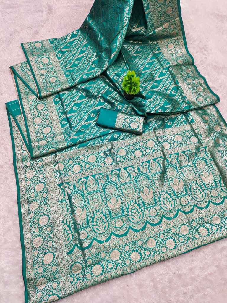SOFT BANARASI SILK ZARI WEAVING SAREE TWT1087