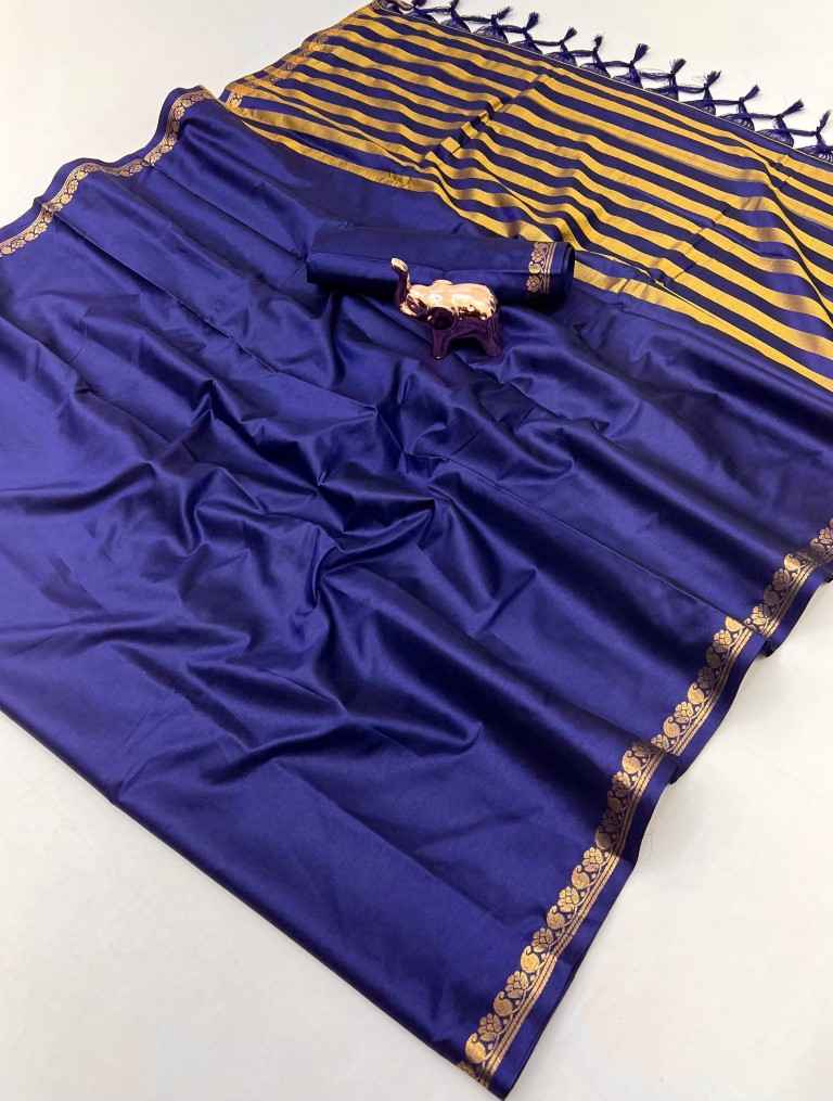 PURE MYSURE SILK 5/5 MANGO JARI FANCY BORDER SAREE