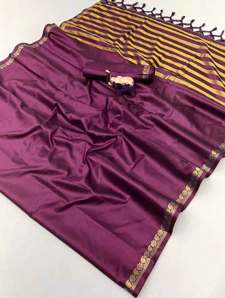 PURE MYSURE SILK 5/5 MANGO JARI FANCY BORDER SAREE