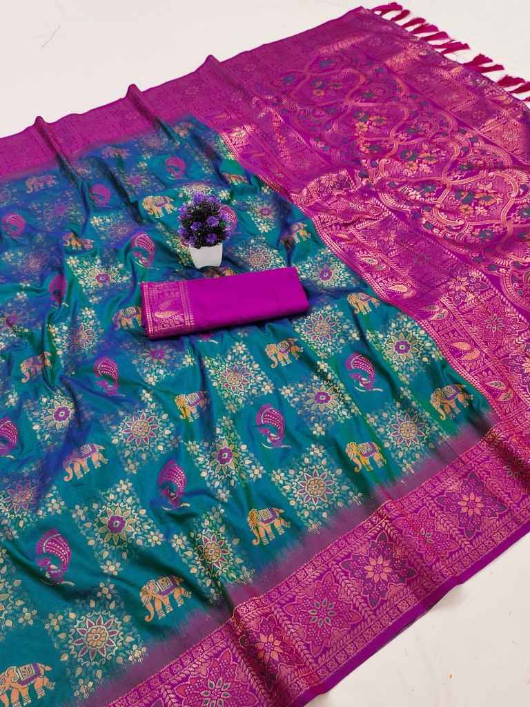 SOFT PREMIUM SILK PATOLA MEENA ZARI WEAVING SAREE
