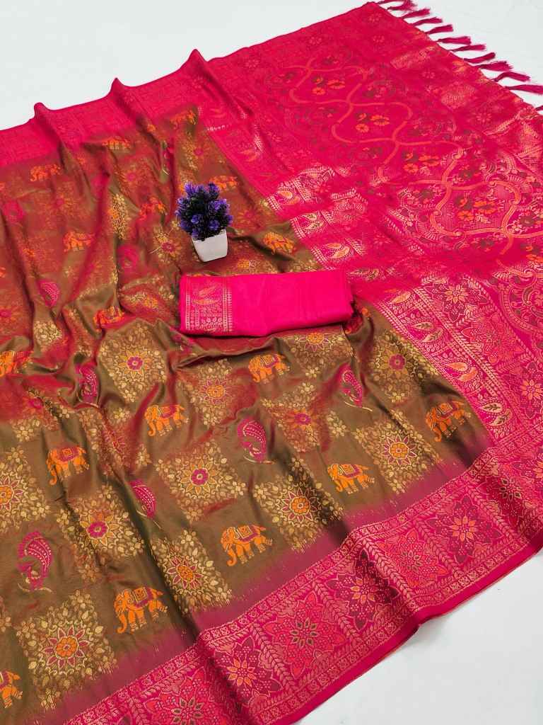 SOFT PREMIUM SILK PATOLA MEENA ZARI WEAVING SAREE