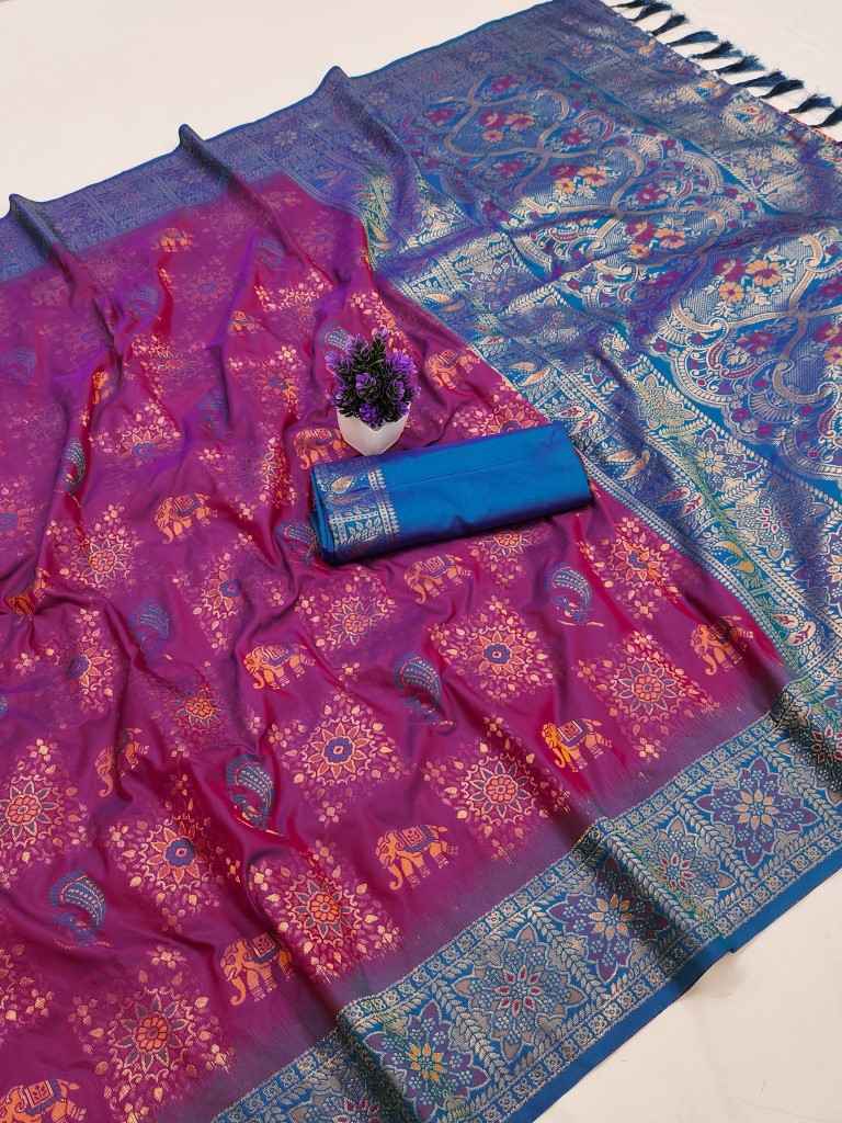 SOFT PREMIUM SILK PATOLA MEENA ZARI WEAVING SAREE