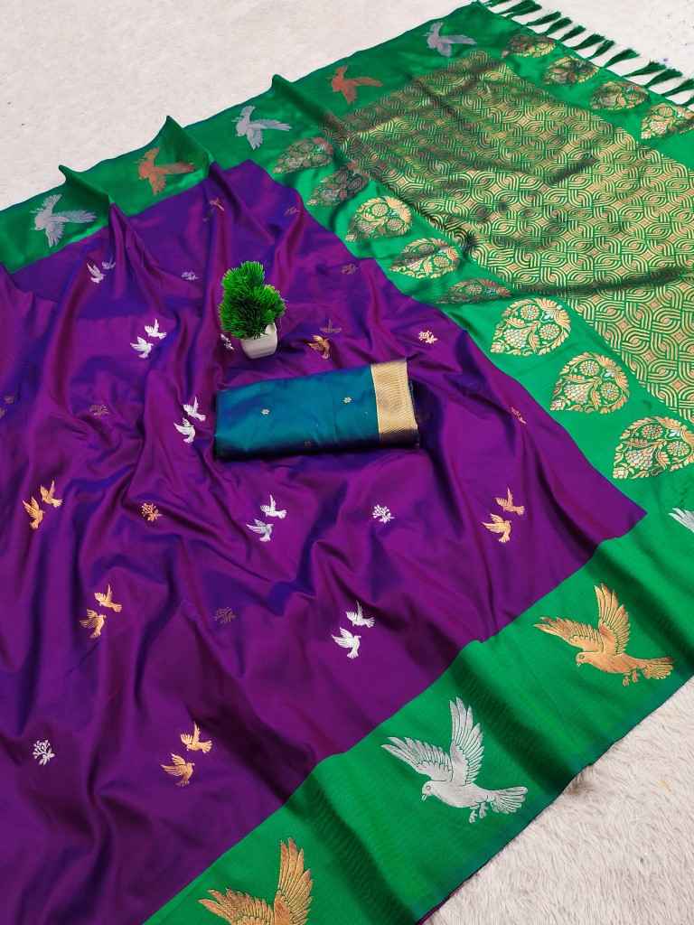 SOFT PREMIUM SILK ZARI WEAVING SAREE