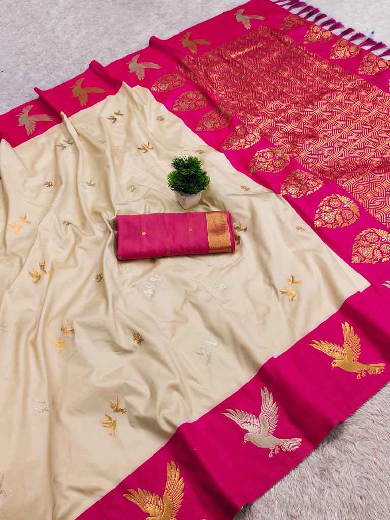 SOFT PREMIUM SILK ZARI WEAVING SAREE
