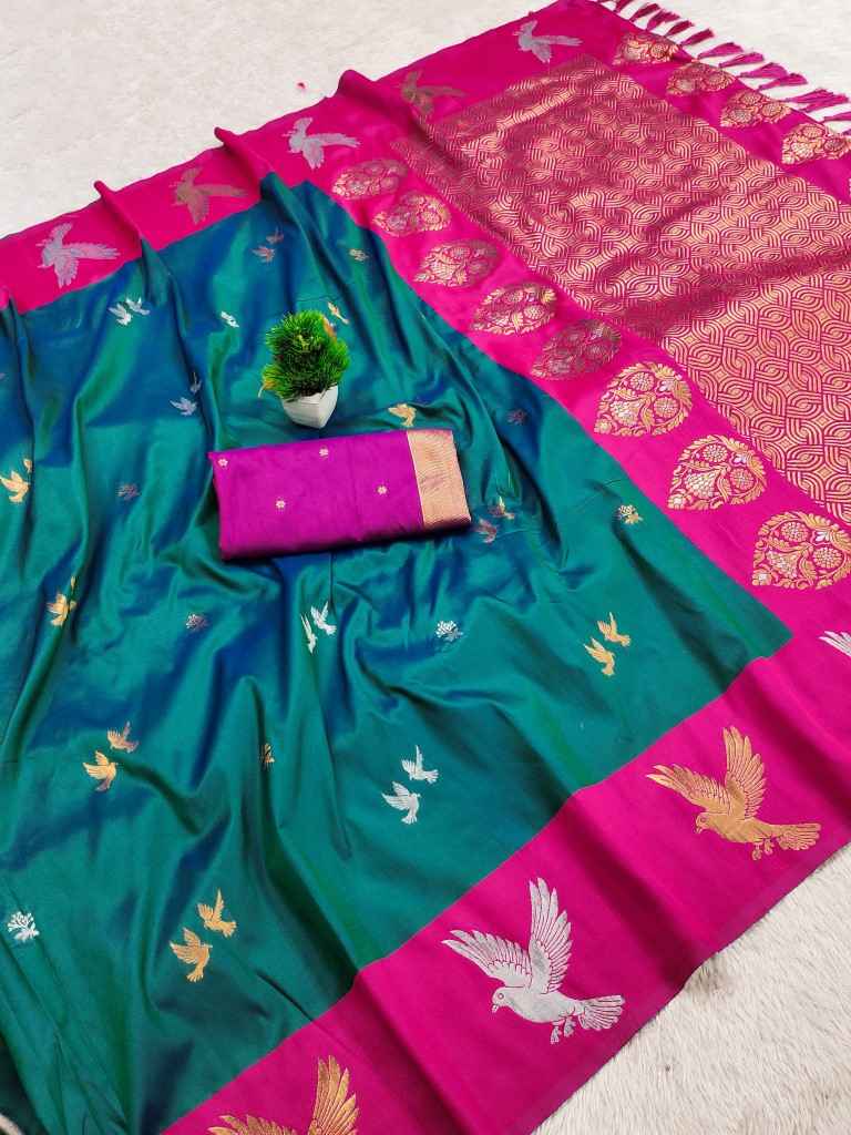 SOFT PREMIUM SILK ZARI WEAVING SAREE