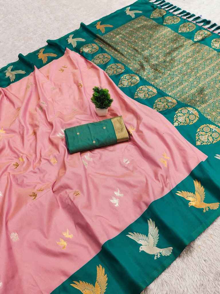SOFT PREMIUM SILK ZARI WEAVING SAREE
