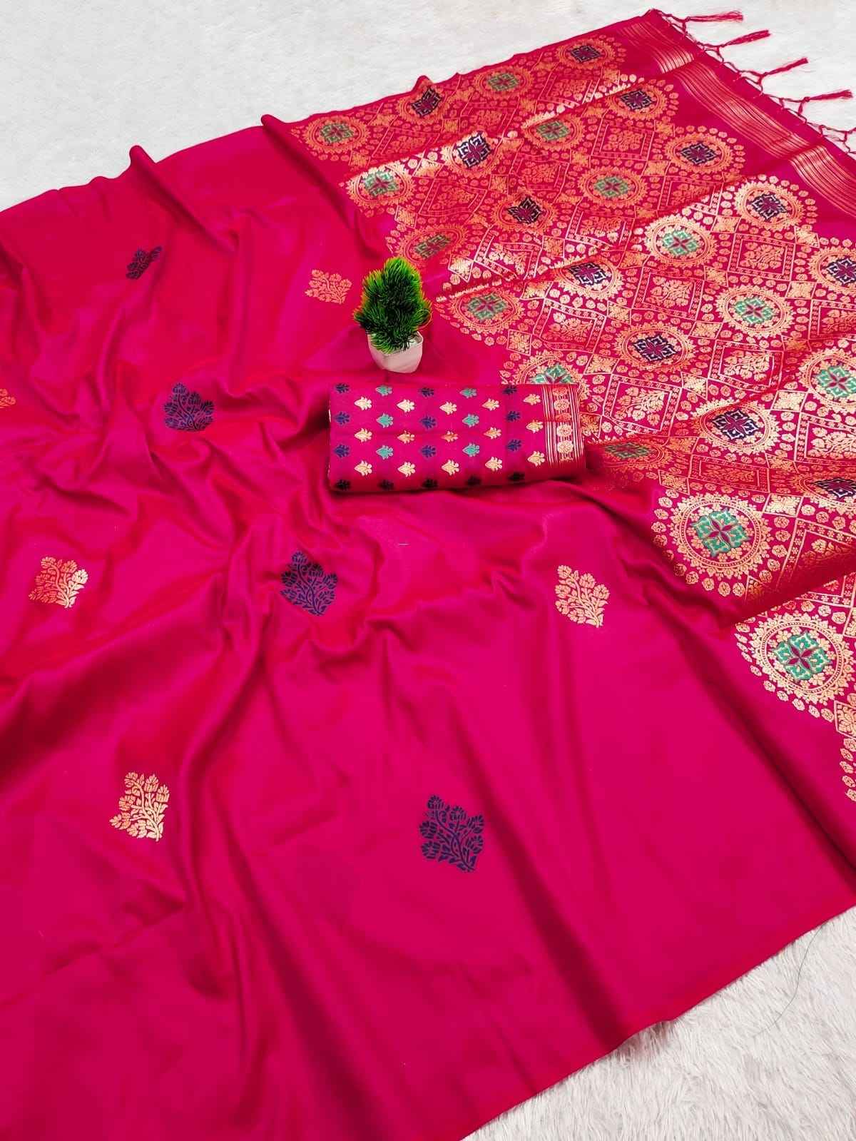SOFT SILK JEQUARD WEAVING SAREE 