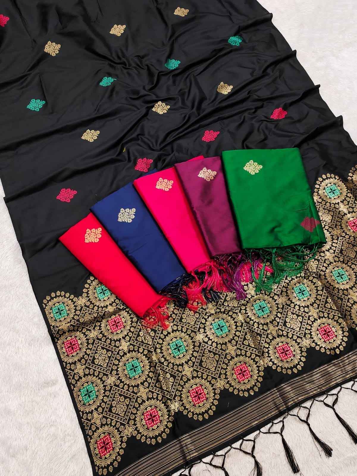SOFT SILK JEQUARD WEAVING SAREE 