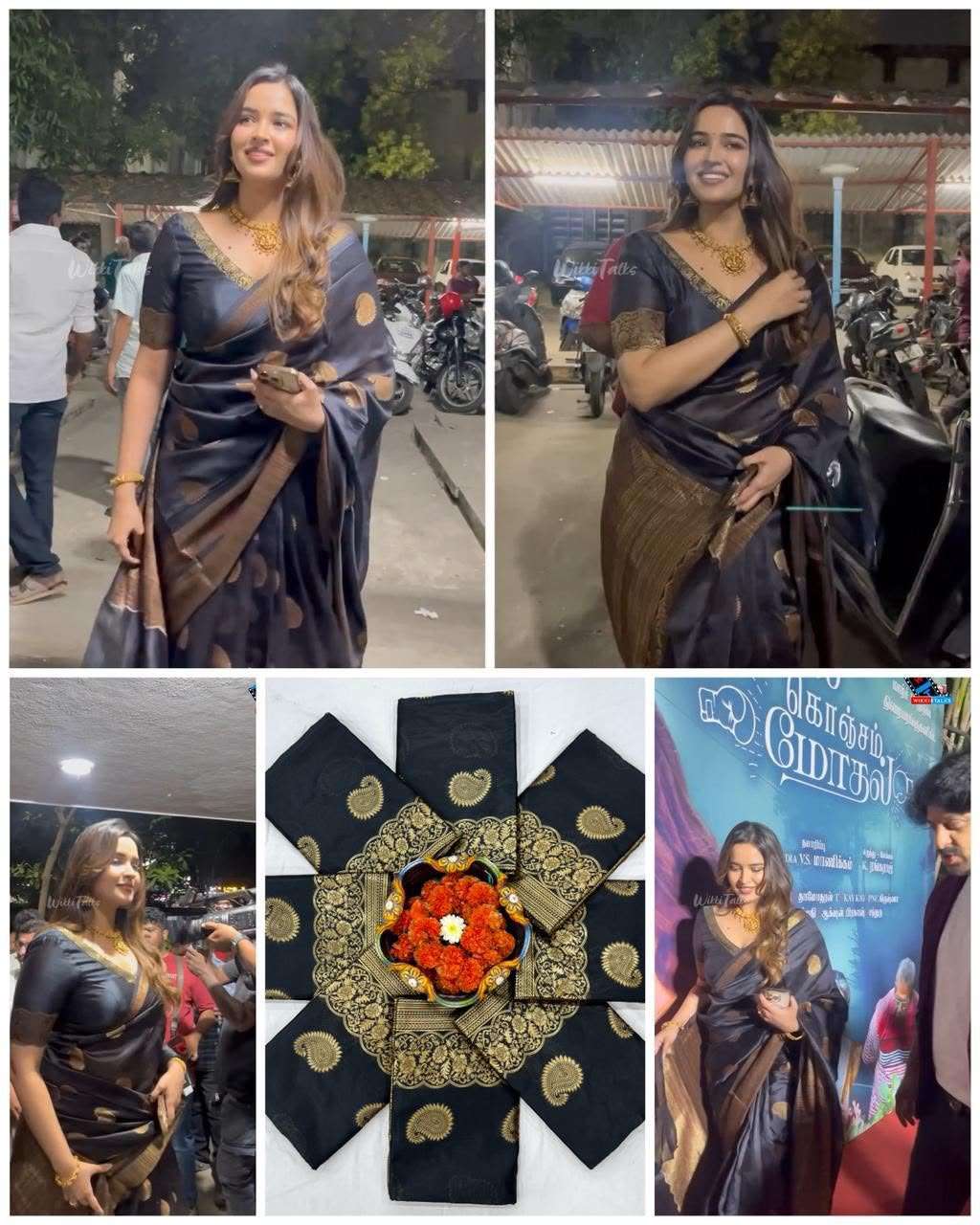 SOFT SILK RICH PALLU AND JACQUARD WORK SAREE CODE 6052