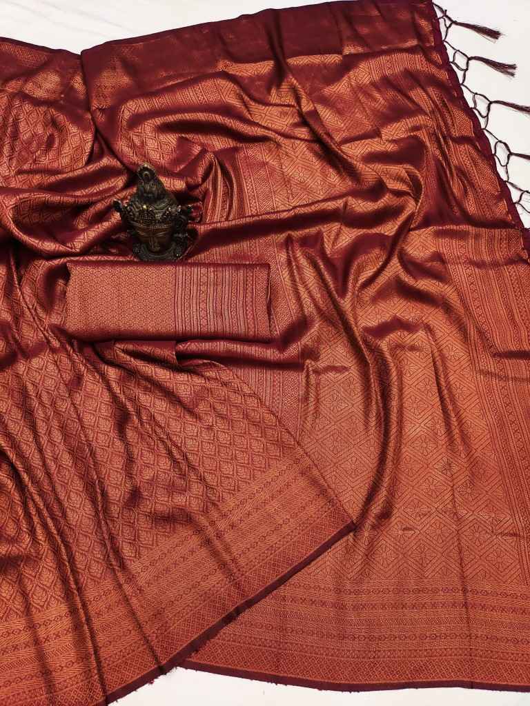 SOFT SILK ZARI WOVEN KUBERA PATTU SAREE