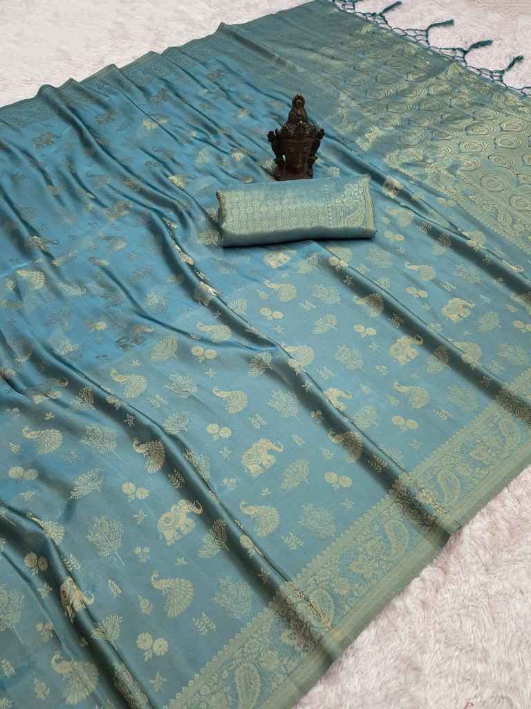 SOFT TISSUE KANJIVARAM SILK RICH JACQUARD WORK SAREE