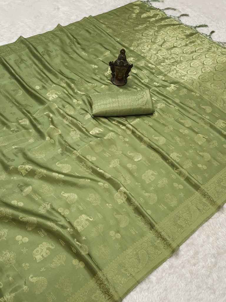 SOFT TISSUE KANJIVARAM SILK RICH JACQUARD WORK SAREE