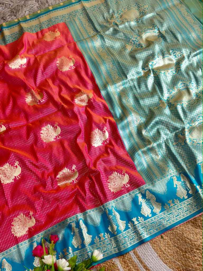 SOUTH SILK MANGALYAM RAJA RANI ZARI WEAVING SAREE 