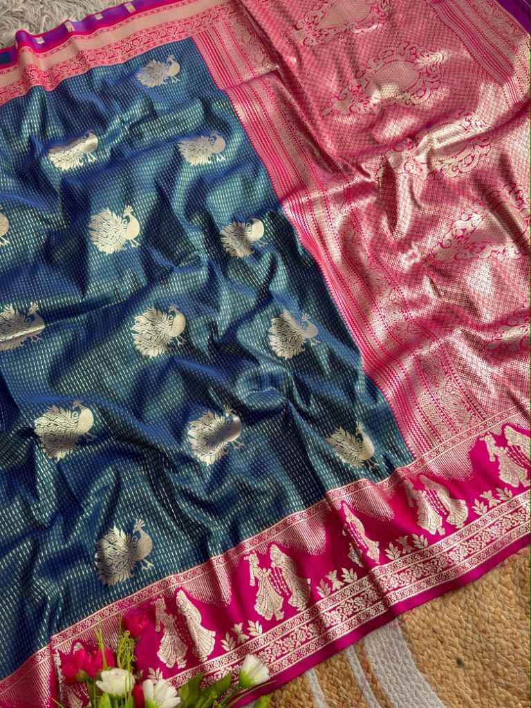 SOUTH SILK MANGALYAM RAJA RANI ZARI WEAVING SAREE 
