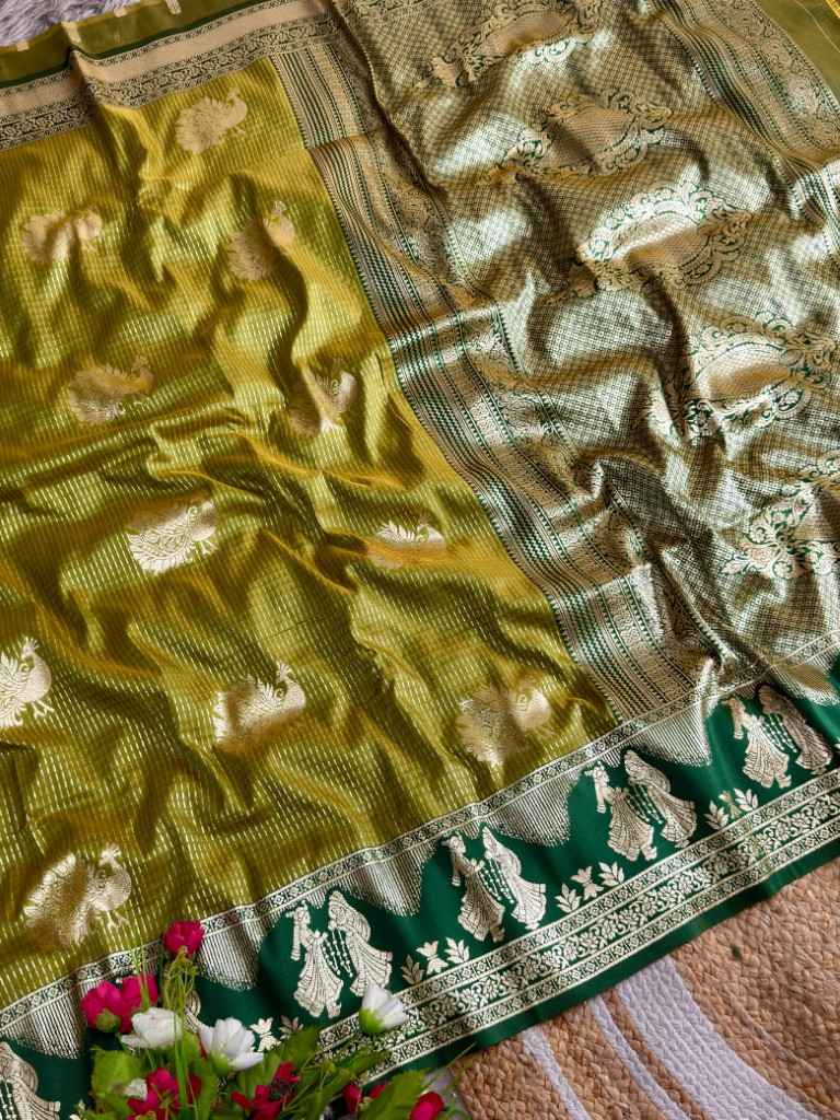SOUTH SILK MANGALYAM RAJA RANI ZARI WEAVING SAREE 