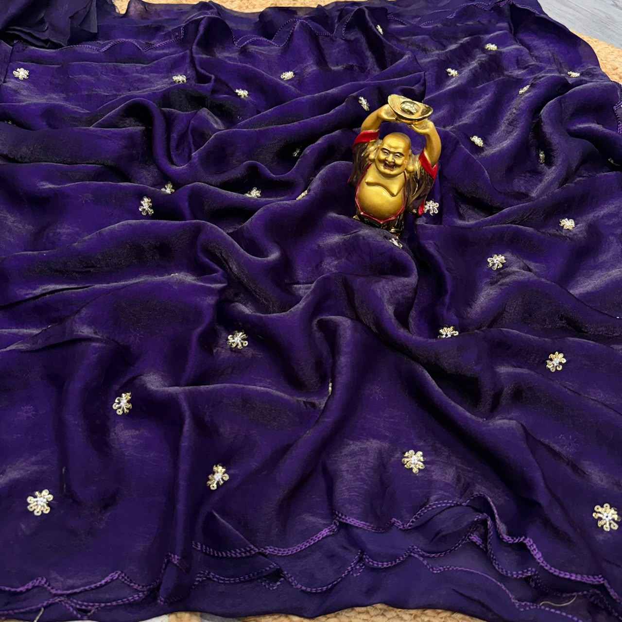 SPACE SILK BEEDS BUTTI WORK SAREE