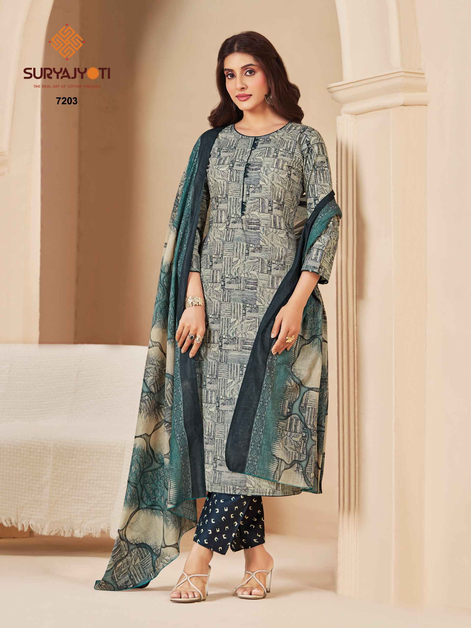 SURYAJYOTI TRENDY COTTON VOL-72 PURE COTTON DRESS MATERIAL 