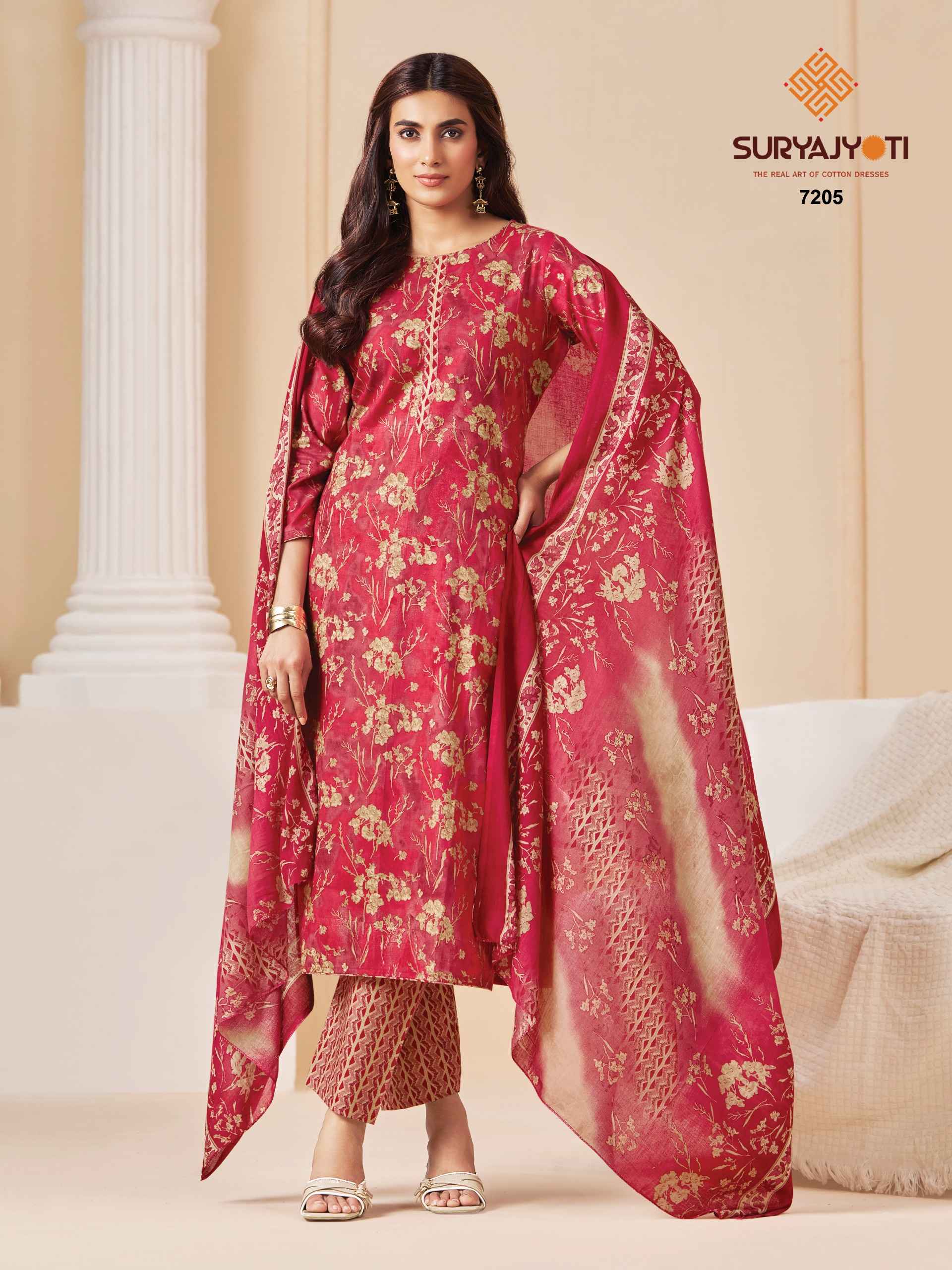 SURYAJYOTI TRENDY COTTON VOL-72 PURE COTTON DRESS MATERIAL 