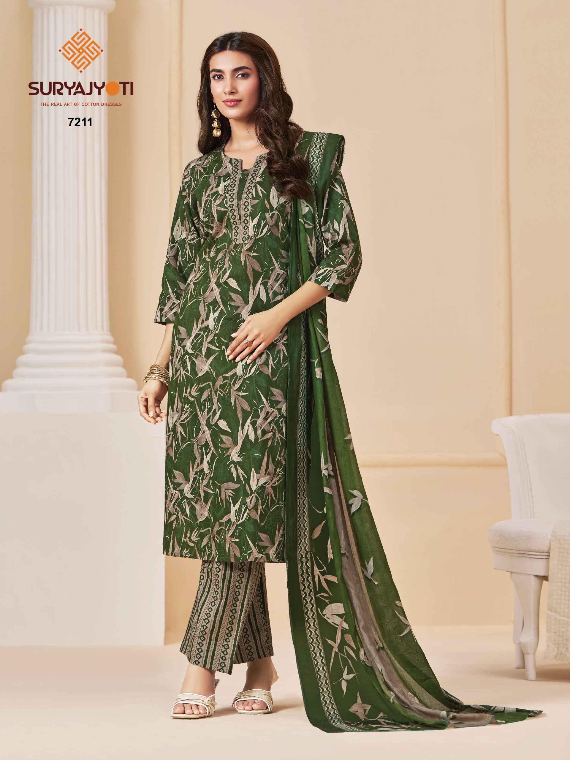 SURYAJYOTI TRENDY COTTON VOL-72 PURE COTTON DRESS MATERIAL 