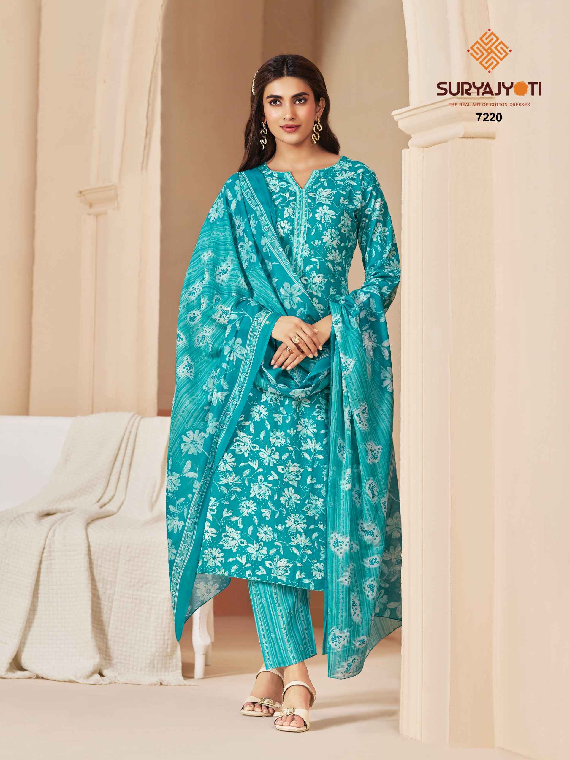 SURYAJYOTI TRENDY COTTON VOL-72 PURE COTTON DRESS MATERIAL 