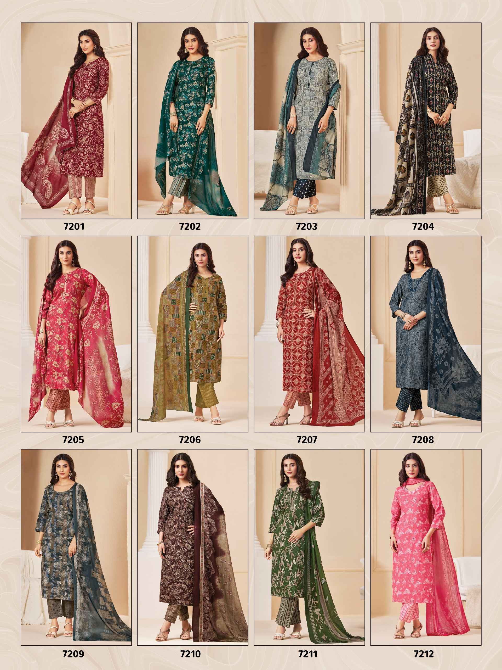 SURYAJYOTI TRENDY COTTON VOL-72 PURE COTTON DRESS MATERIAL 