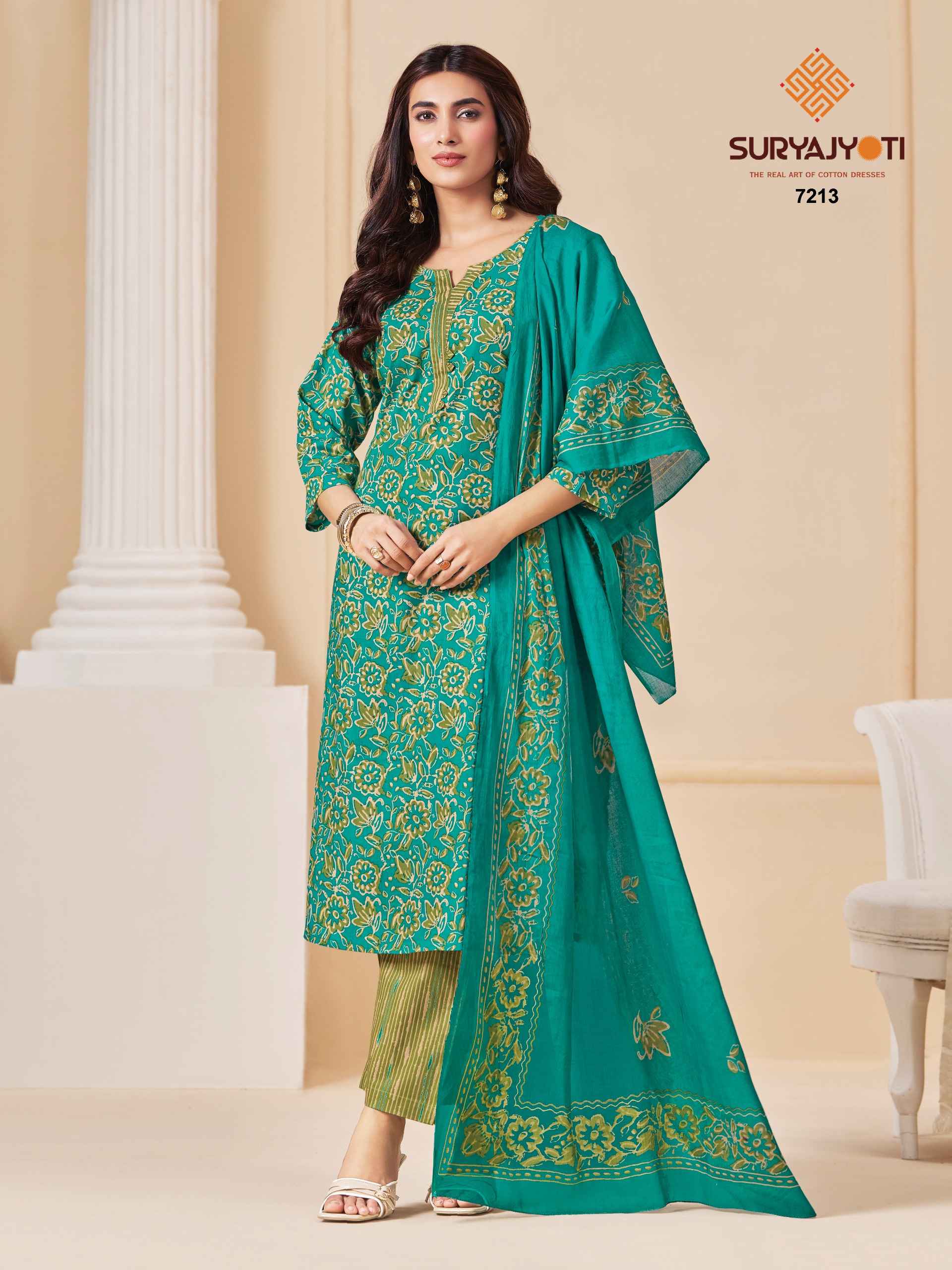 SURYAJYOTI TRENDY COTTON VOL-72 PURE COTTON DRESS MATERIAL 