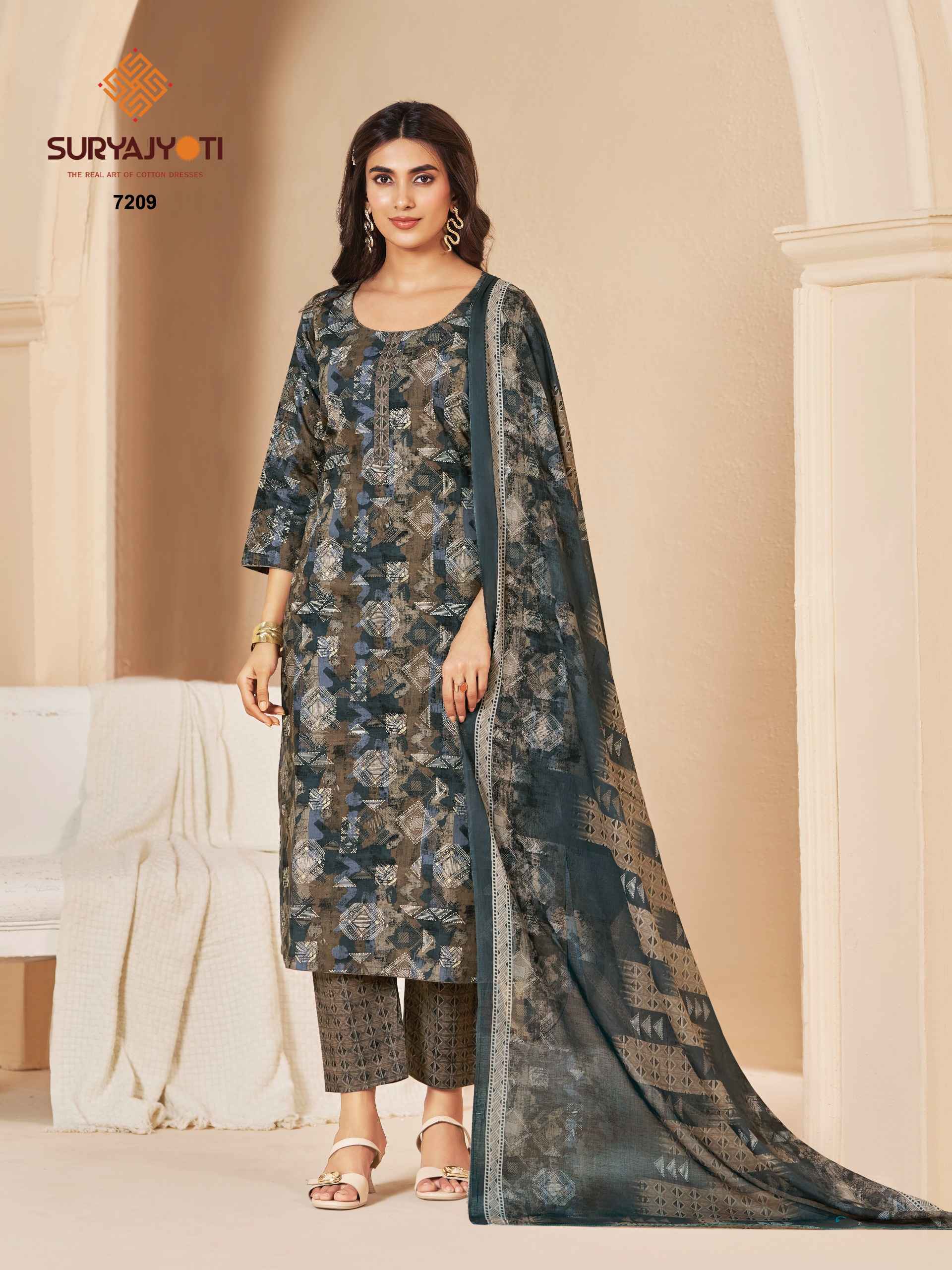 SURYAJYOTI TRENDY COTTON VOL-72 PURE COTTON DRESS MATERIAL 