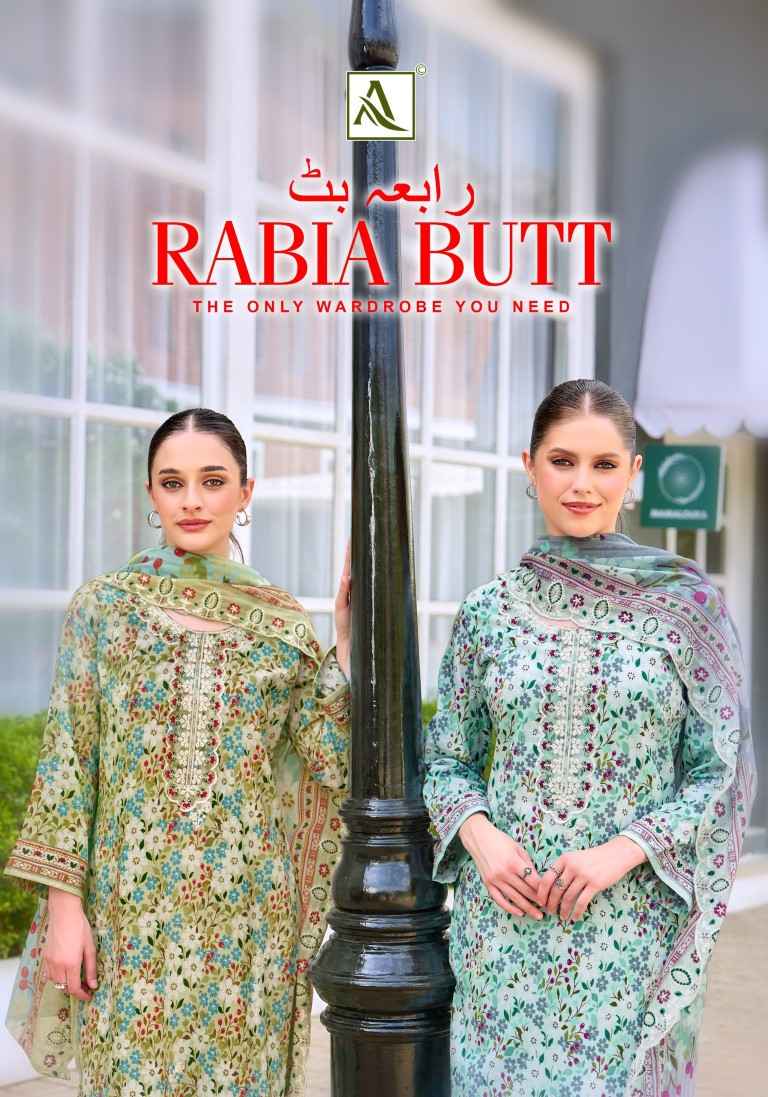 ALOK RABIA BUTT PURE CAMBRIC COTTON PAKISTANI PRINTED DRESS