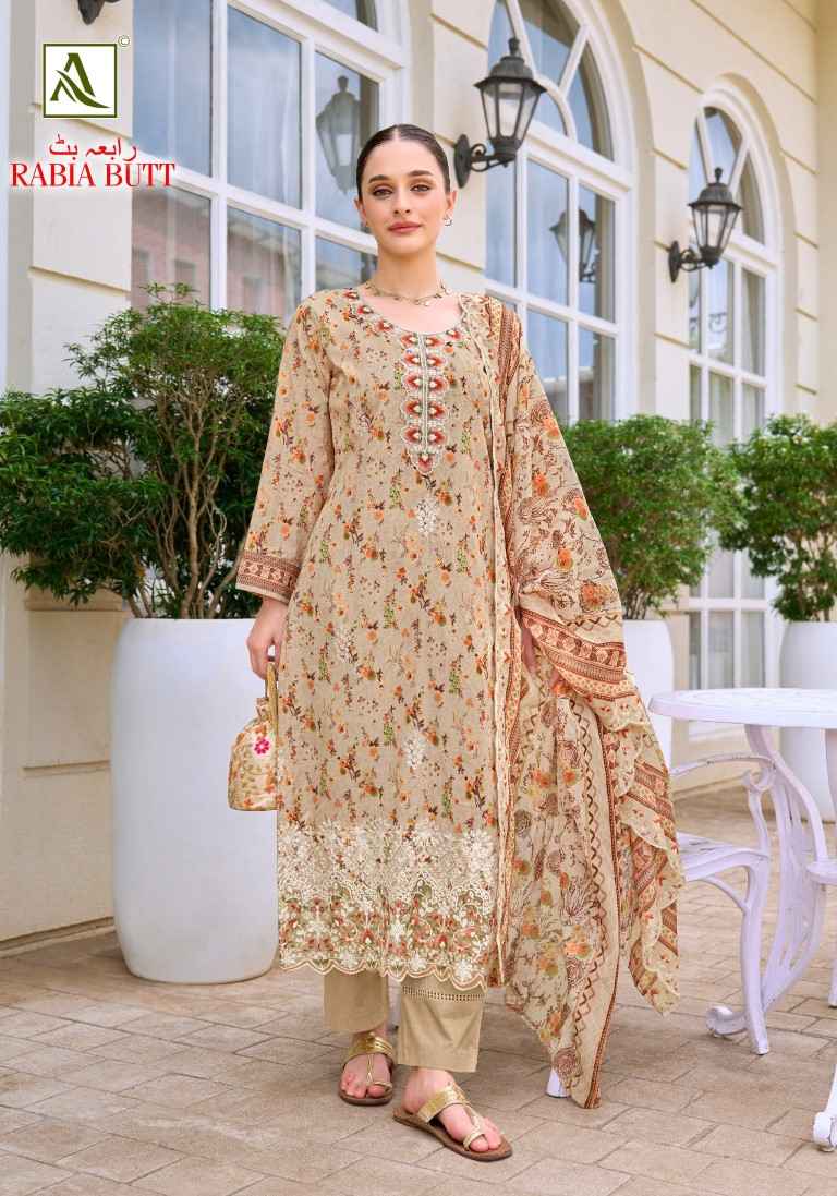ALOK RABIA BUTT PURE CAMBRIC COTTON PAKISTANI PRINTED DRESS