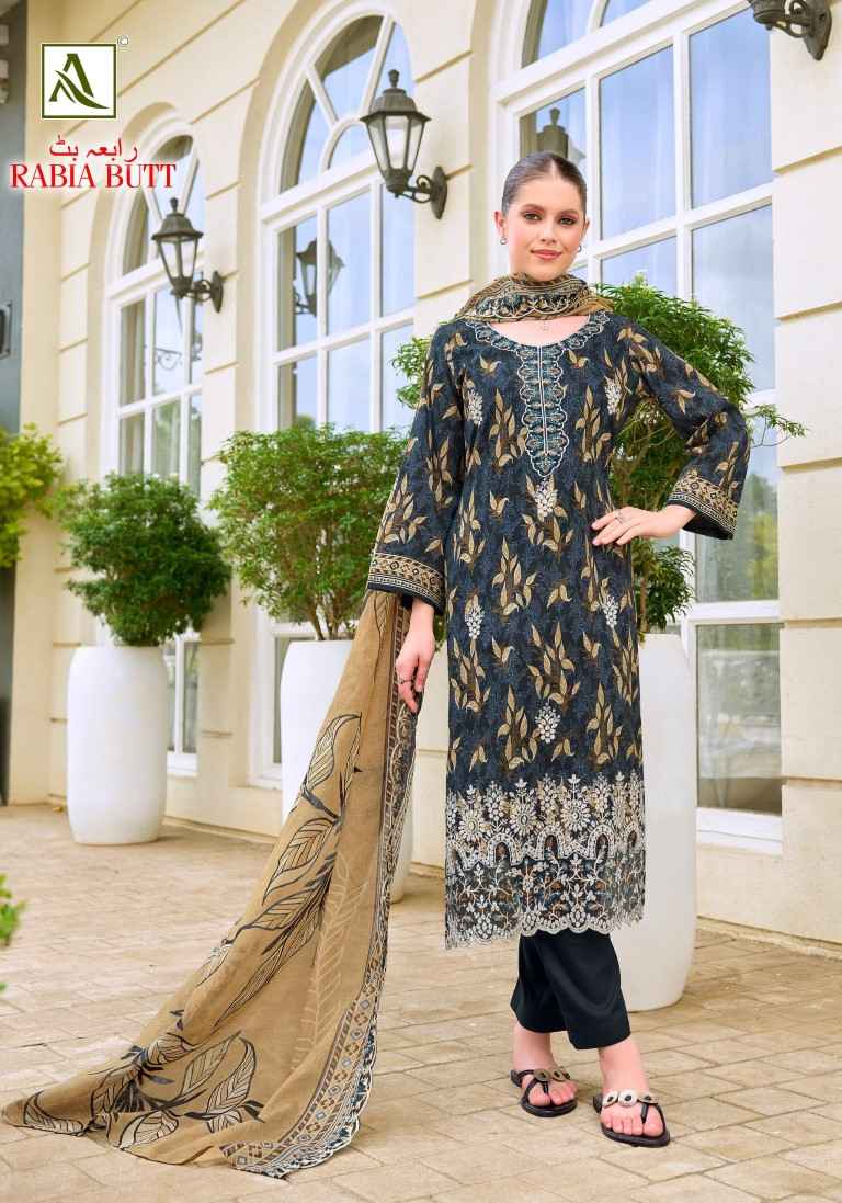ALOK RABIA BUTT PURE CAMBRIC COTTON PAKISTANI PRINTED DRESS