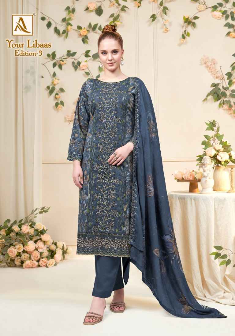 ALOK YOUR LIBAAS VOL-3 PURE CAMBRIC COTTON PAKISTANI PRINTED DRESS