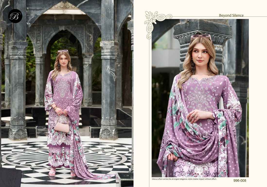 BELLIZA DILKHUSH VOL-4 PURE VISCOSE RAYON SELF EMBROIDERY DRESS MATERIAL 