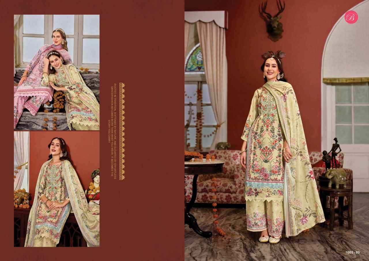 BELLIZA DILKHUSH VOL-5 PURE VISCOSE RAYON SELF EMBROIDERY DRESS MATERIAL 
