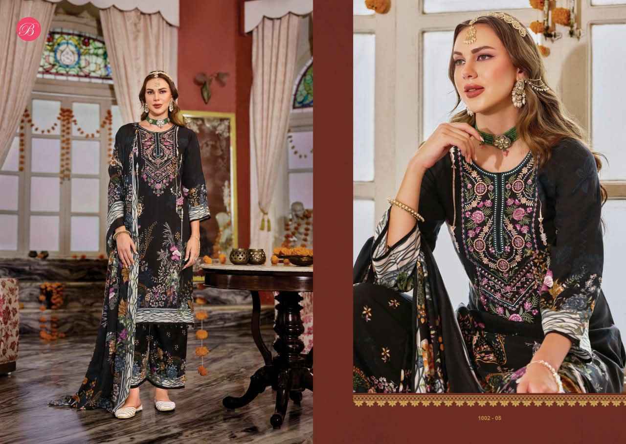 BELLIZA DILKHUSH VOL-5 PURE VISCOSE RAYON SELF EMBROIDERY DRESS MATERIAL 