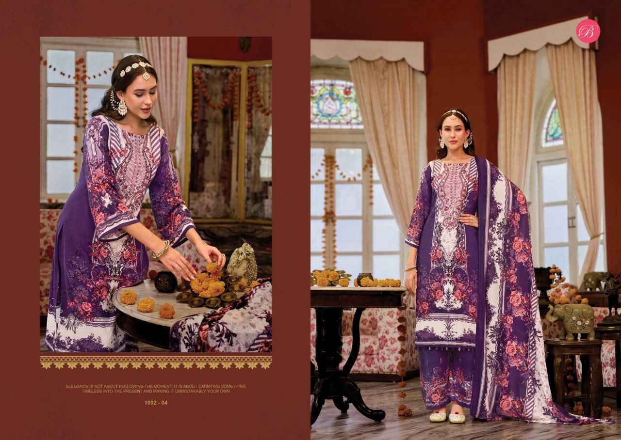 BELLIZA DILKHUSH VOL-5 PURE VISCOSE RAYON SELF EMBROIDERY DRESS MATERIAL 