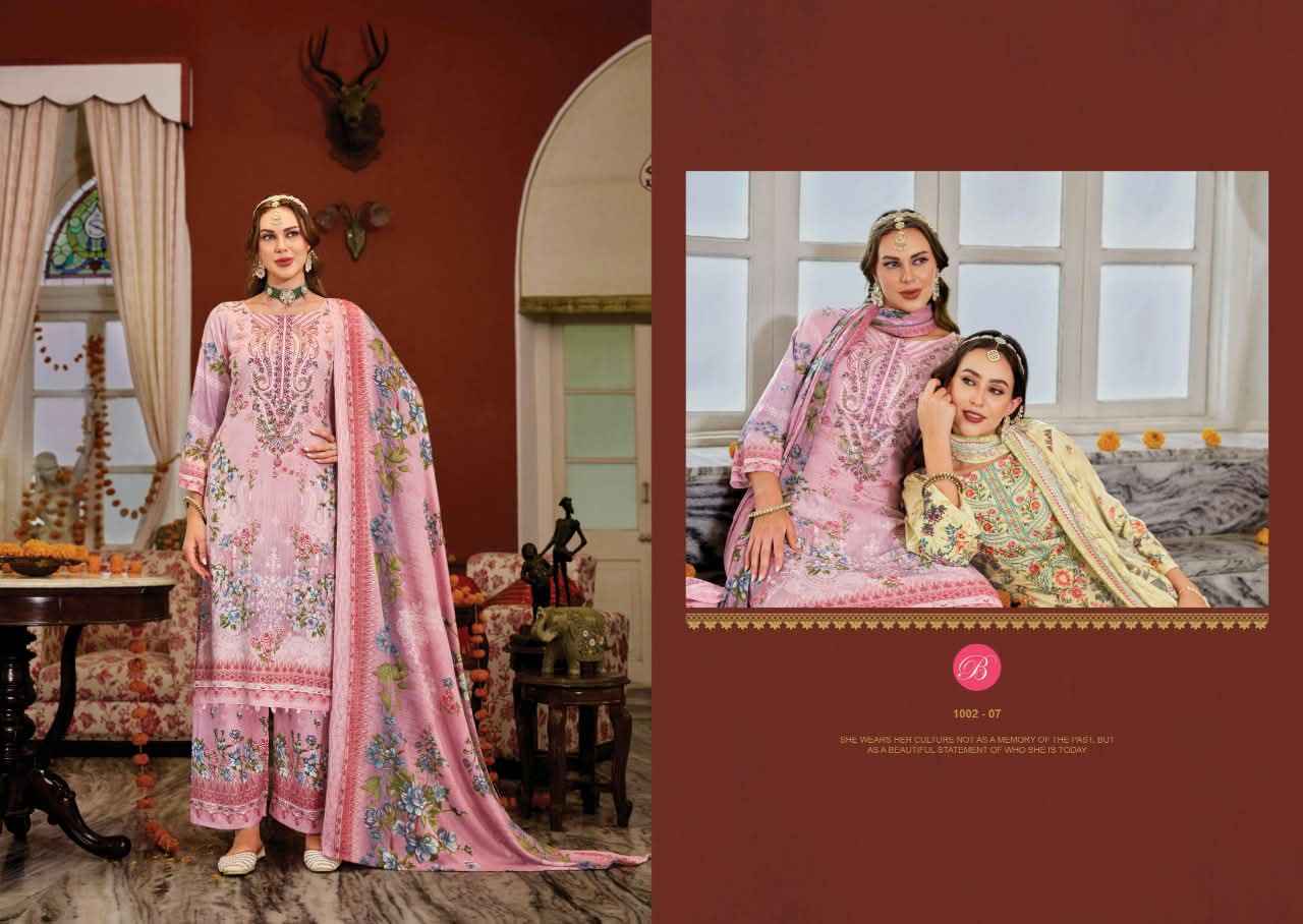 BELLIZA DILKHUSH VOL-5 PURE VISCOSE RAYON SELF EMBROIDERY DRESS MATERIAL 