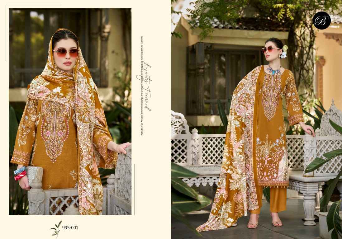 BELLIZA NAIRA VOL-153 PURE COTTON EMBROIDERY DRESS MATERIAL