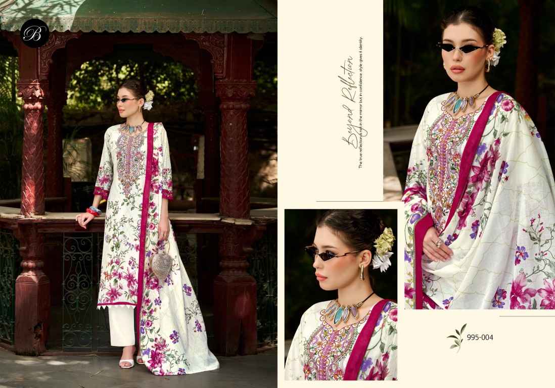BELLIZA NAIRA VOL-153 PURE COTTON EMBROIDERY DRESS MATERIAL