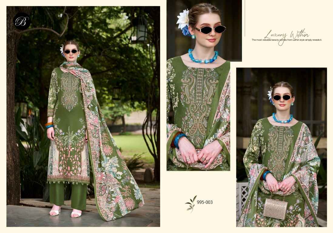 BELLIZA NAIRA VOL-153 PURE COTTON EMBROIDERY DRESS MATERIAL