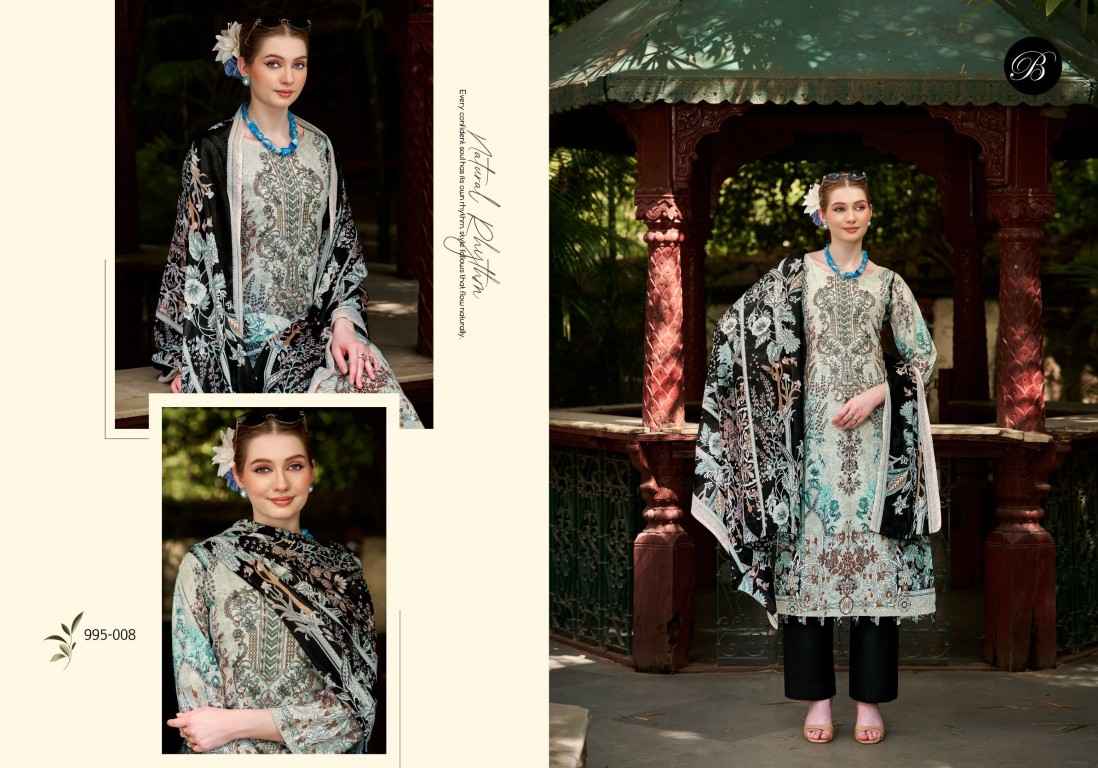 BELLIZA NAIRA VOL-153 PURE COTTON EMBROIDERY DRESS MATERIAL