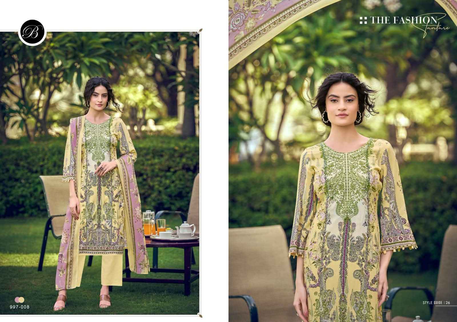 BELLIZA NAIRA VOL-154 PURE COTTON EMBROIDERY DRESS MATERIAL