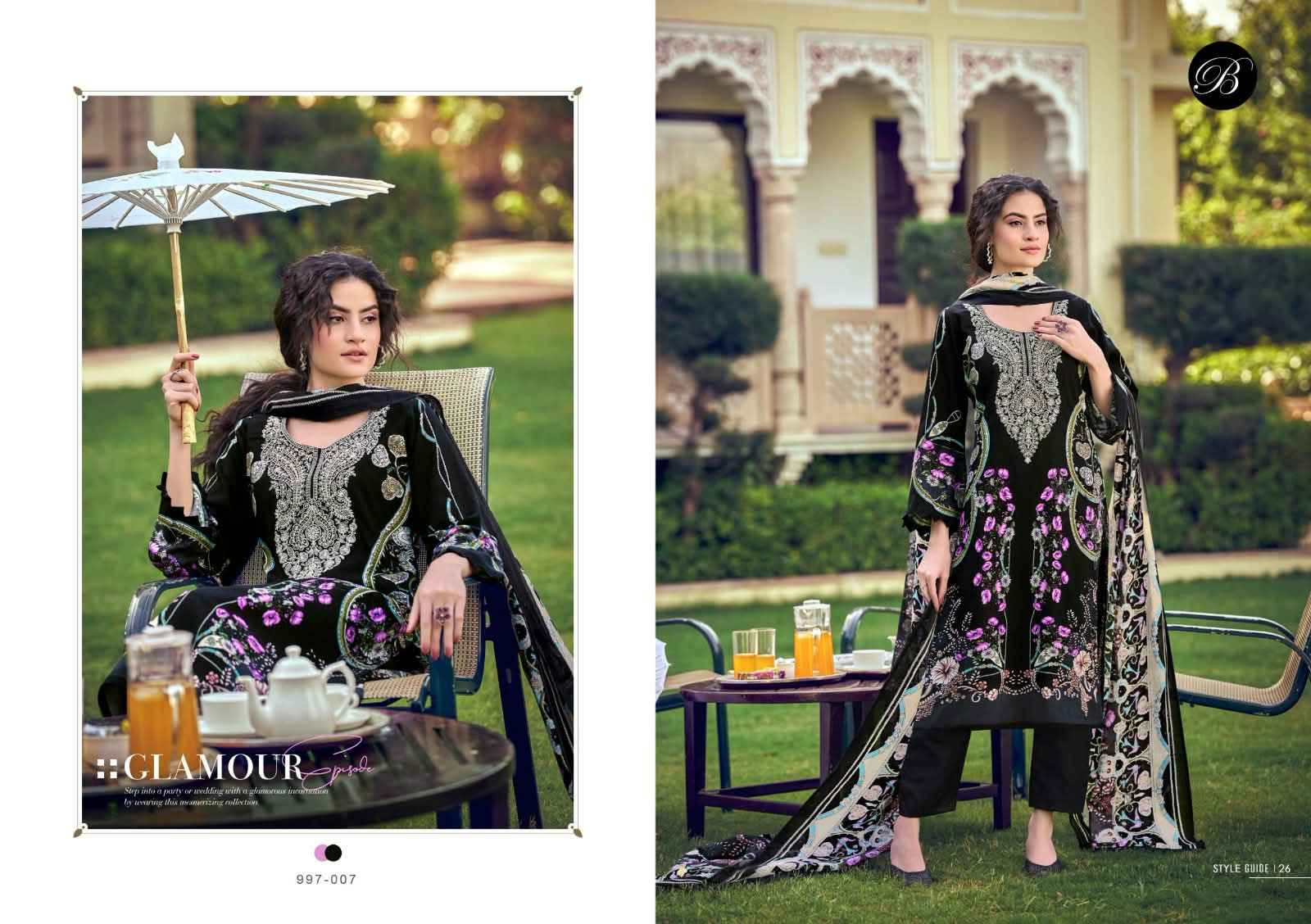 BELLIZA NAIRA VOL-154 PURE COTTON EMBROIDERY DRESS MATERIAL