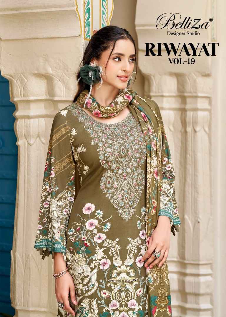 BELLIZA RIWAYAT VOL-19 PURE VISCOSE RAYON DRESS MATERIAL