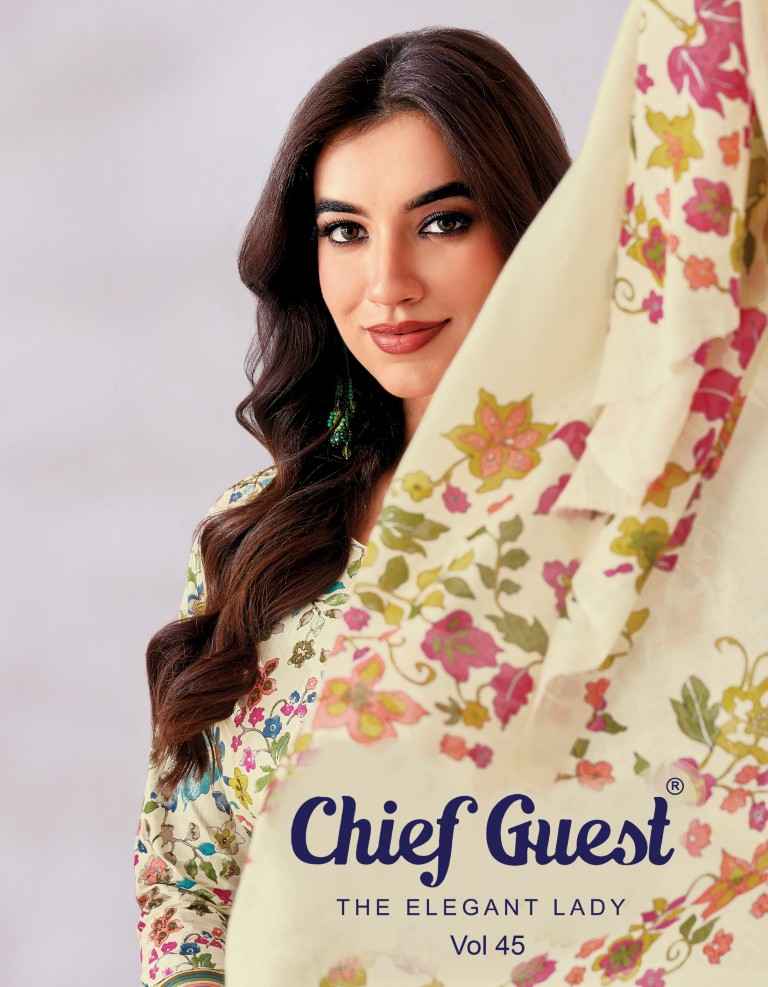DEEPTEX CHIEF GUEST VOL-45 PURE COTTON DRESS MATERIAL